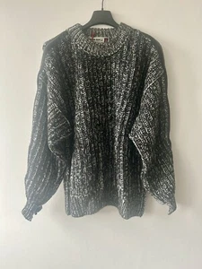 BNWT Zara Srpls Men's Wool Black Jumper With Zip Details Size S £119 GBP - Picture 1 of 6