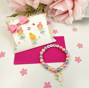 Personalised Child’s Fairy Bracelet, Fairy Gift Box, Party Bag Filler, Any Name - Picture 1 of 4