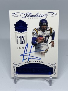 2015 Flawless Hall of Fame #18/20 Cris Carter Minnesota Vikings