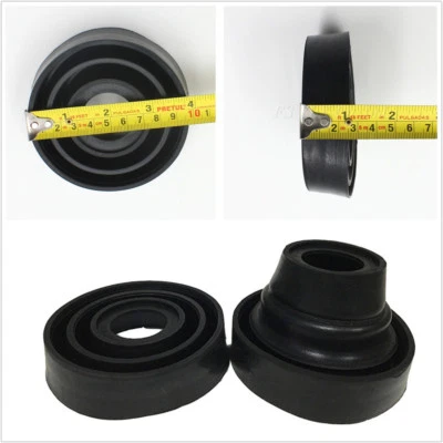 Cubierta antipolvo tapa de sellado negra 2 piezas para faros de automóvil SUV modernización 55/70/80/90/95 mm Foto 1 de 4