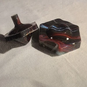 ANDY DAVIS, Glass Art Spinning Hex Top & Base, Ultra Run (?), #261H - Bild 1 von 8