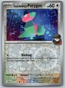 Team Rocket's Porygon 153/182 Reverse Holo SV10: Destined Rivals NM - Picture 1 of 2