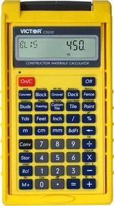 Victor C5000 Construction Materials Calculator with Protective Case Yellow  - Picture 1 of 7