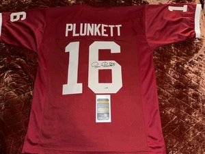 Jim Plunkett Signed Stanford Jersey in Black pen w/ JSA Coa - Picture 1 of 5