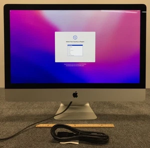 Apple iMac A1419 BTO/CTO 2017 5K 27" AIO i7-7700K 16GBRAM 512GBNVMe As Is w/Cord - Picture 1 of 4