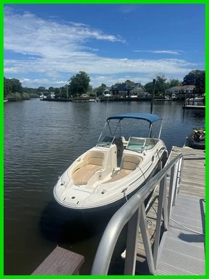 2002 Sea Ray 240 Sundeck 24' Cruiser Built in Wetbar Swim Ladders Bimini Cover - Image 1 of 4