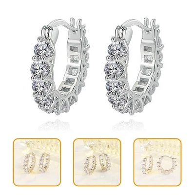 1 paio di orecchini di piccoli orecchini zirconi orecchini zirconi Women - Immagine 1 di 4