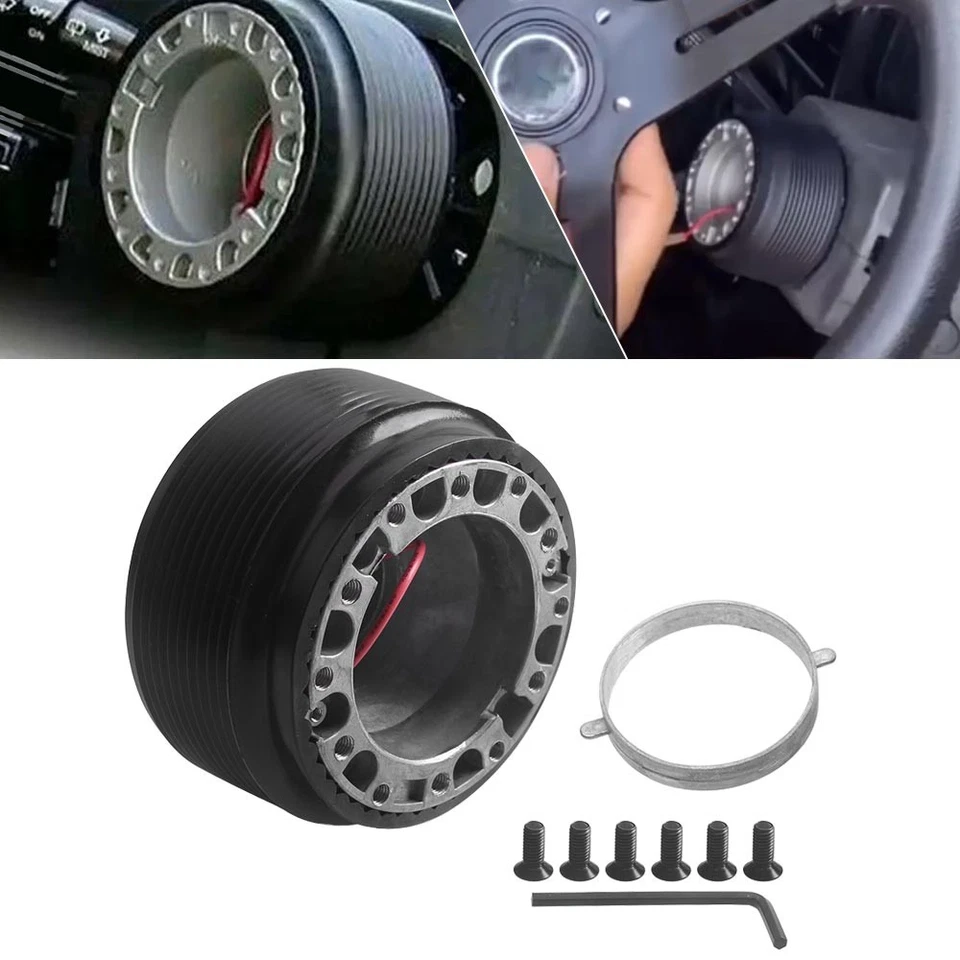 Black Steering Wheel Hub Adapter Boss Kit For Mazda MX6 MX3 RX7 TX5 Miata 929 - Imagem 1 de 4