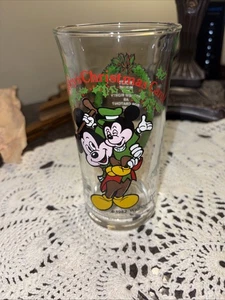 Vintage 1982 Walt Disney Mickey’s Christmas Carol Drinking Glass Coca Cola Co. - Picture 1 of 6