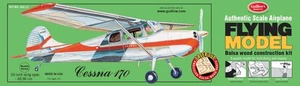 Kit de avión modelo madera balsa corte láser Guillow's Cessna 170 GUI-302 - Imagen 1 de 9