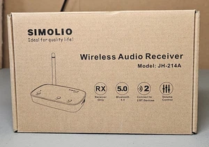 Simolio Wireliess Audio Receiver- Model JH-14A- New in Open Box! - Afbeelding 1 van 10