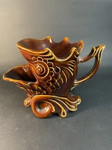 "Taza de afeitar vintage de cerámica con forma de pez 4,25""" - Imagen 1 de 14