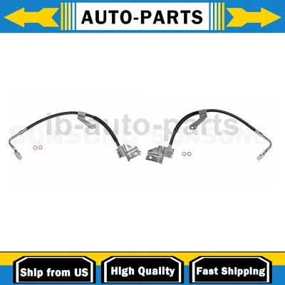 2X Front Brake Line Hose Sunsong For For Ford F-250 1997 1998 1999 - Image 1 of 4