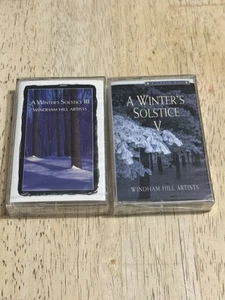 A Winter's Solstice Vol. 3 & 5 Windham Hill Collection NEW SEALED Cassette Tapes - Picture 1 of 4
