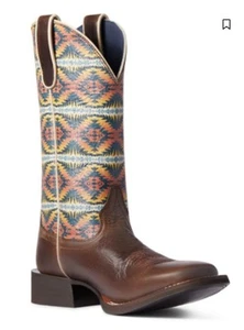 ARIAT WOMEN'S PENDLETON CIRCUIT SAVANNA COWBOY BOOTS SQUARE TOE SIZE 7.5 $209 - Picture 1 of 7