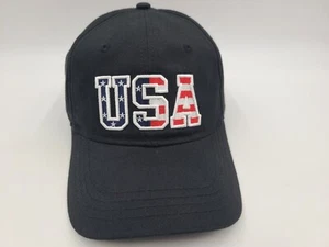 USA American Flag Academy Sports Outdoors Snapback (Seems L-XL) Hat Cap Black - Picture 1 of 11