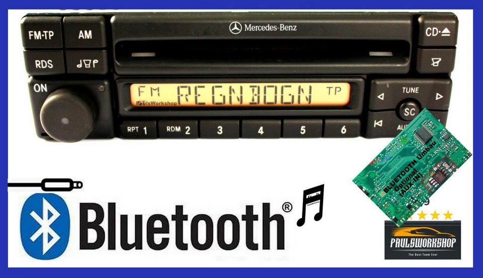 Bluetooth Modernisierung Umbau für Mercedes MF2297 AL2297 A170820086 BE1690  - Bild 1 von 1