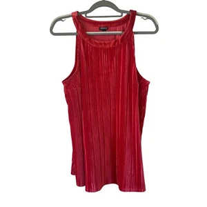 Torrid rot weich Samt plissiert Göttin hochgeschlossen Tank Top Plus Größe 14/16 - Bild 1 von 9