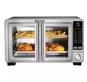 Gourmia XL Digital Countertop Oven with Air Fry, Frech Door, Stainless, - Picture 1 of 5