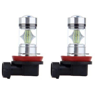 2x H11 H9 LED 12 SMD Lights Fog HID Bulbs High Power 30W Pure Xenon White - Image 1 of 3