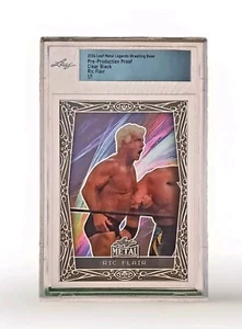 2024 Leaf Metal Legends Wrestling Ric Flair Clear Black Pre Production Proof 1/1 - Picture 1 of 2