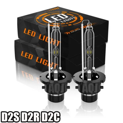 For Volvo S60 S80 V70 XC70 XC90 2004-2006 D2R HID Headlight Bulbs 6000K White - Image 1 of 4