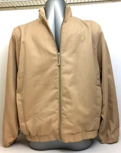 Allyson Whitmore Petite Golf Windbreaker Bomber Woman's Jacket Beige Size - Picture 1 of 9