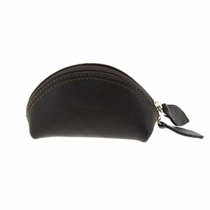PORTE MONNAIE TROUSSE CUIR COULEUR NOIRE - Imagen 1 de 2
