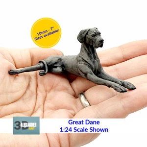 Great Dane - Scale Miniature for dollhouse, diorama by Alexander Kuzmenko - Picture 1 of 5