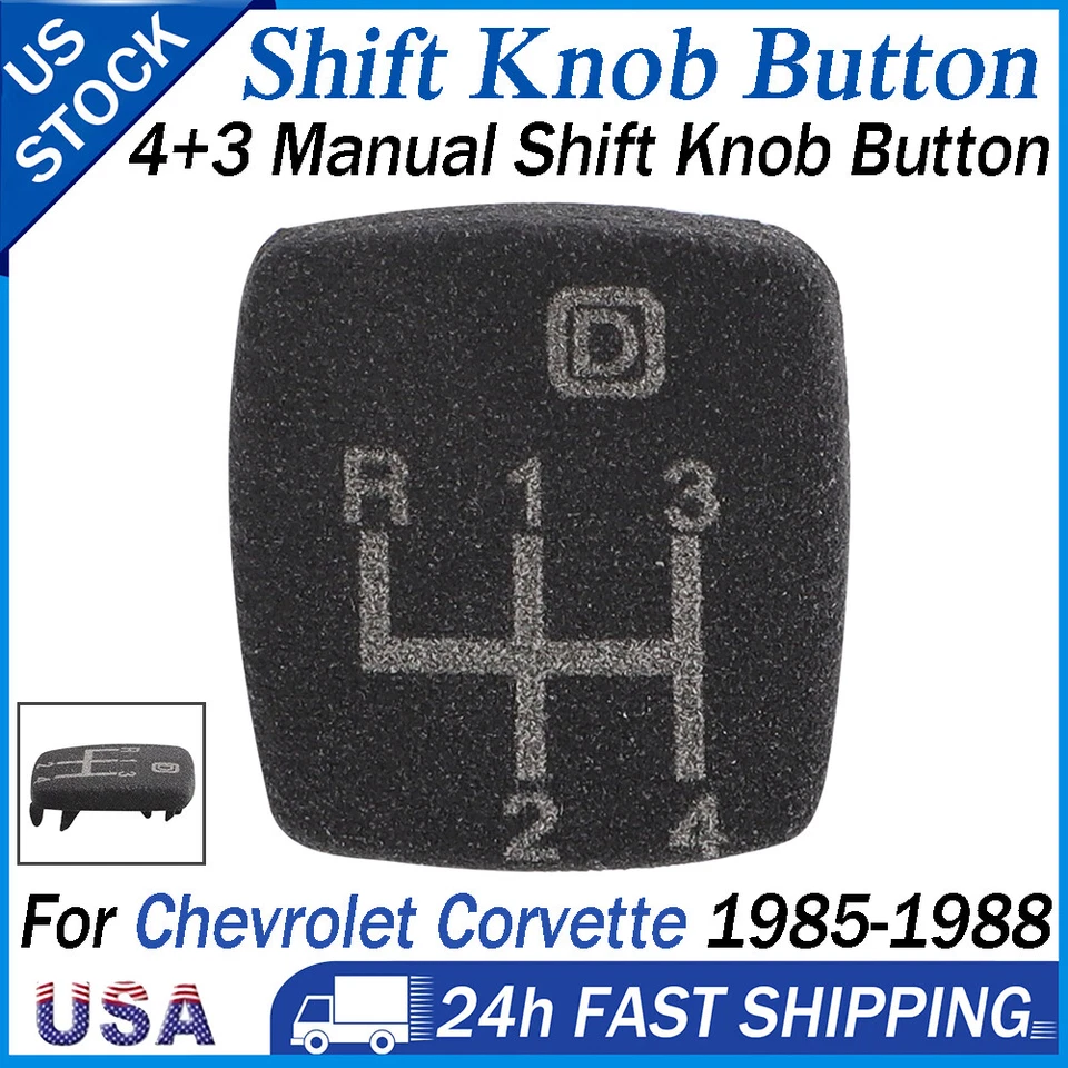 For 1985-1988 Chevrolet C4 Corvette 4+3 Manual Shifter Button Fit GM 14087690 US Foto 1 de 4