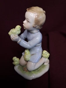 SELTEN Vintage Rosenthal Porzellan Kind mit Küken Gronau 850a - Bild 1 von 13