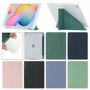 Origami Smart Leather Case w/Pencil Holder For iPad 5/6/7/8th Pro 10.5" 11" 12.9 - Picture 1 of 18
