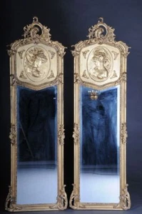 M-Alm-1 Paar Spiegel/Wandspiegel im Louis XV/Barock Stil * - Picture 1 of 1