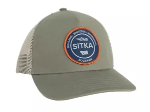 Adult Sitka Seal Bozeman Hunting Outdoor Mesh Trucker Cap Hat Olive - Picture 1 of 2