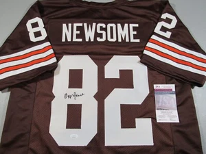 Camiseta deportiva personalizada Ozzie Newsome Cleveland Browns firmada con autógrafo estilo profesional JSA - Imagen 1 de 3