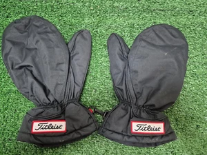 Superb TITLEIST Golf Cart Black Warm Winter Mittens/Gloves - One Size! - Picture 1 of 5