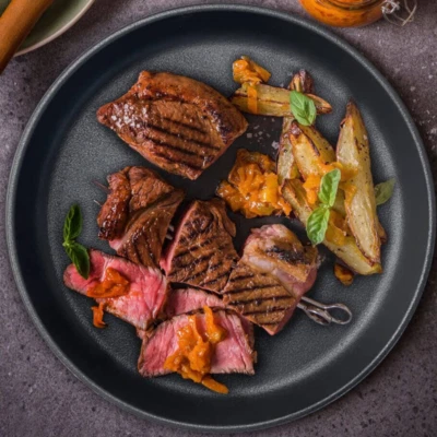 Plat en fonte émaillé  Ø22 Plaque pour Barbecue Cheminée Four et Gaz LUNAWAY IT - Photo 1/4