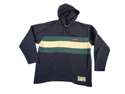 Sudadera con Capucha Abercrombie Fitch Performance De Colección a Rayas Para Hombres XL Y2K Logo Foto 1 de 4