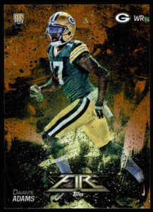 2014 Topps Fire Flame Foil #145 Davante Adams RC Rookie Card Green Bay Packers - Picture 1 of 2