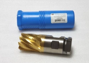 NIAGARA CUTTER 43646  HSCO 2X2X2X5-3/4, 8 FLUTE, COBALT TIN RH SQUARE END MILL - Picture 1 of 8