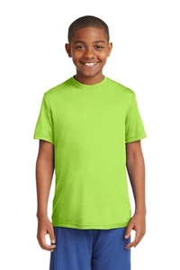 Sport Tek Youth's Dri-Fit PosiCharge Workout S-XL T-Shirt M-YST350 - Picture 1 of 29