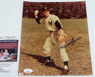 Hank Bauer Signed Autographed 8x10 Photo New York Yankees NYY JSA COA - Image 1 of 2