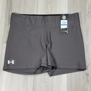 Under Armour Shorty Shorts Women's XL Gray Running Jogging Tennis Training New - Picture 1 of 6