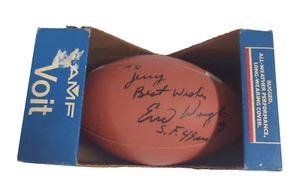 Eric Wright San Francisco 49ers signed handsigniert AMF Volt Football - 16.01.1985 - Bild 1 von 7