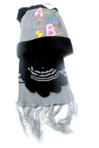 Toddler Hat, Scarf & Glove Set-Embroidered ABC's Design- SAME DAY USPS PICK UP ! - Picture 1 of 2