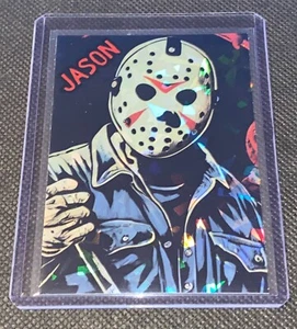 Jason Vorhees Custom Freitag der 13. holografische Refraktor Kunstkarte - Bild 1 von 4