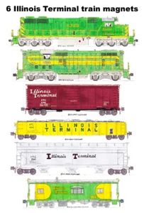 Imanes de tren Illinois Terminal 6 de Andy Fletcher - Imagen 1 de 1