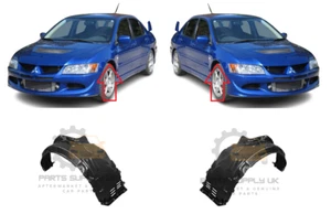 NEW FOR MITSUBISHI LANCER EVO 8/9 2003-2007 INNER FENDER SPLASH GUARD PAIR SET - Picture 1 of 2