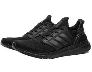 adidas Ultraboost 20 Triple Black Running Sneakers 100%AUTHENTIC EG0691 Men Size - Picture 1 of 10