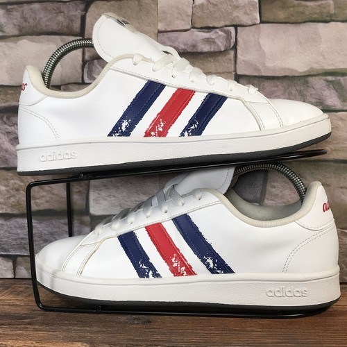 Adidas Grand Court Base Beyond Paint Stroke Scarpe da Ginnastica Uomo UK 8 EU 42